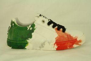 Be Kool, leren veterschoen met gave print, maat 31 t/m 41 v.a.
