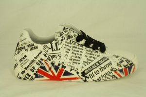 Be Kool, leren veterschoen met gave print maat 31 t/m 39 v.a.