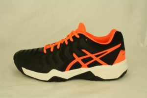 Asics, tennisschoen, Gel Resolution, Black/Orange, maat 35 t/m 40