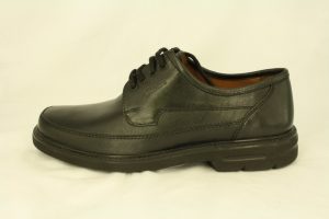 Sioux, zwarte soepele veterschoen, los voetbed, maat 7,5 t/m 11