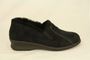Rohde: dames pantoffel, 2516-90, zwart vacht, maat 37 t/m 42 € 59,99