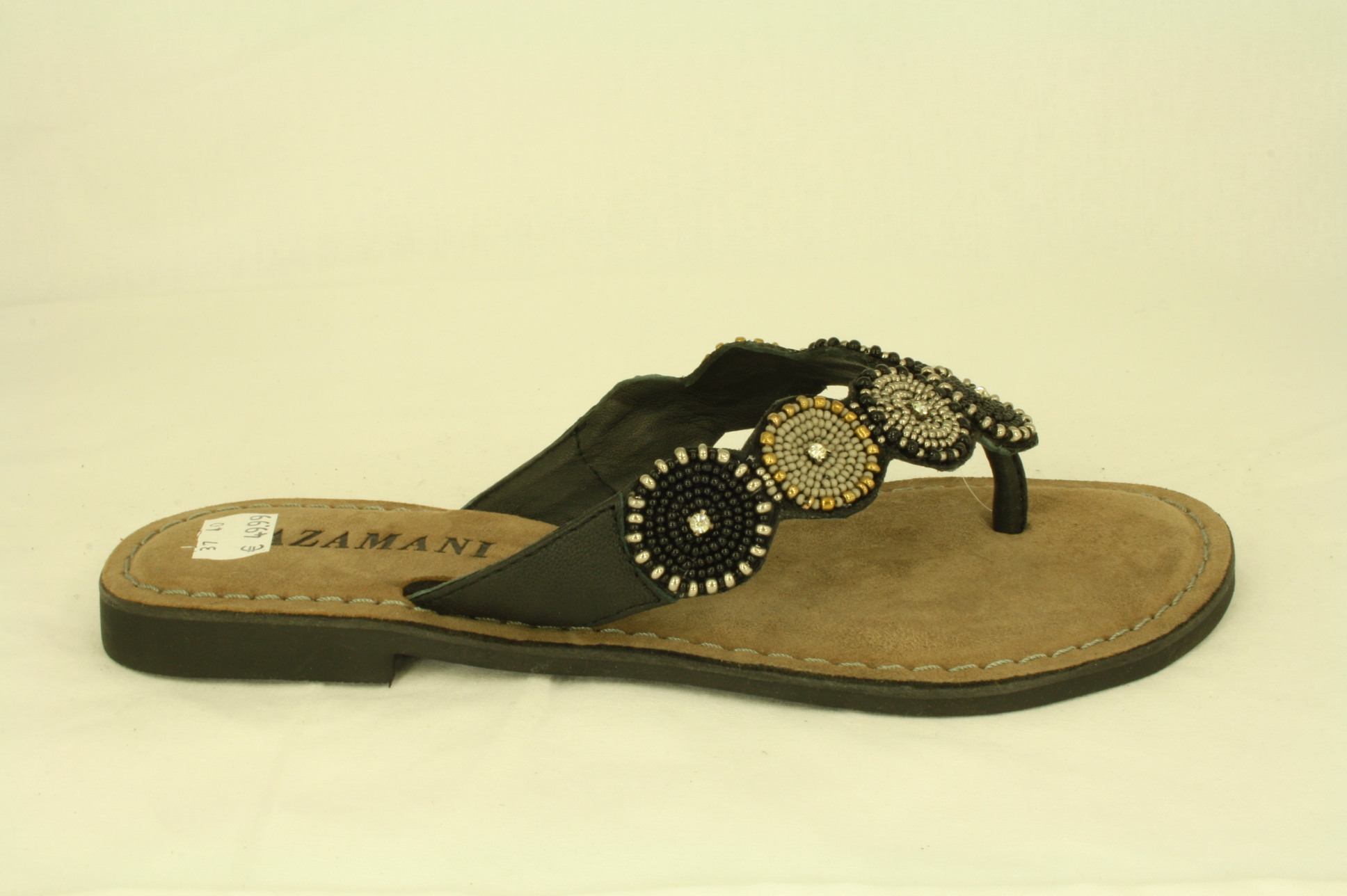 slippers met kraaltjes