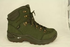 Lowa: Renegade Mid, wandelschoen, goretex gevoerd, los voetbed, groen, maat 8 t/m 12, € 219,99