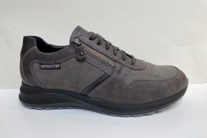 Mephisto: Dino, donker grijze herenschoen, veter, rits , los voetbed, maat 7 t/m 11 € 204,99