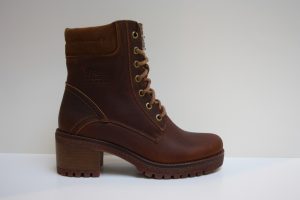 Panama Jack: Phoebe B10, cognac veterboot met hak, maat 38 € 189,99
