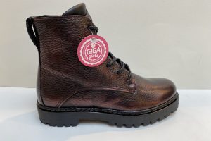 Giga: G3776-W5. wine kleurige leren boot met rits en veter maat 31 t/m 38 v.a. 114,99