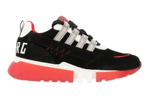 Red Rag: 13593, zwart met rode jongens sneaker, maat 33 t/m 39 v.a. € 109,99