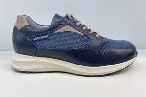 Mephisto: Davis, blauwe veterschoen, maat 7,5 t/m 12 € 185,00