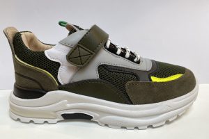 Shoesme: Trainer, jongens sneaker met elastische veter, green/grey maat 26 t/m 35 v.a. € 89,99