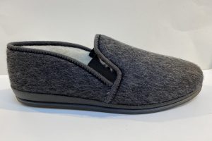Rohde: 2610, grijze vacht pantoffel, maat 42 t/m 46 € 44,99