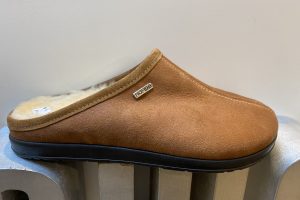 Rohde: 6738 cognac heren slipper met vacht, maat 42 t/m 46 € 79,99