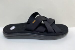 Teva: heren: Voya slide, zwart, maat 40,5 t/m 45 € 39,99