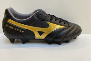 Mizuno: voetbalschoen Moreliaclub, zwart/goud, maat 39 t/m 47 € 75,00