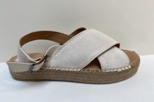 Via Vai: 62055-01-1219 platte sandaal, off white, maat 39