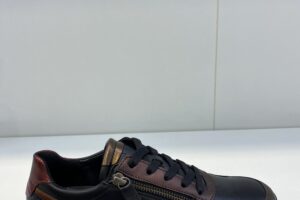GAbor: 76.378.27 veterschoen H leest zwart/koper/bordo maat 4,5 t/m 8 € 140,00
