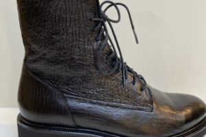 Durea: 9801, zwart leren veterboot, maat 6 t/m 8 € 269,99